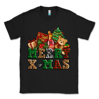 Black merry xmas with christmas Classic Tee - AdoDesignShop