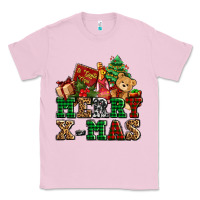 Bubblegum Pink merry xmas with christmas Classic Tee - AdoDesignShop