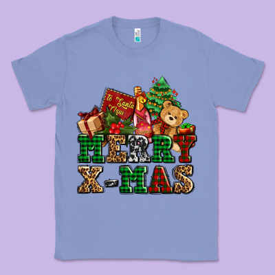 Merry Xmas With Christmas Classic Tee Designed By Adodesignshop