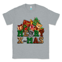 Heather Grey merry xmas with christmas Classic Tee - AdoDesignShop