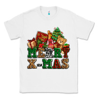 White merry xmas with christmas Classic Tee - AdoDesignShop
