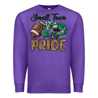 Purple small town big pride green Premium Sweatshirt - MaliasSmallBusiness