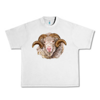 Lunar Rock merino wool ram Urban Heavy Tee - BarkalooDesign