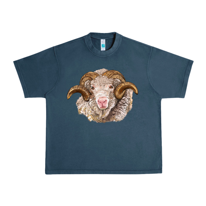 Merino Wool Ram Urban Heavy Tee by BarkalooDesign | Teevron