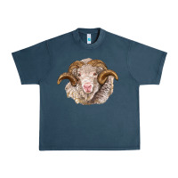 Midnight Navy merino wool ram Urban Heavy Tee - BarkalooDesign