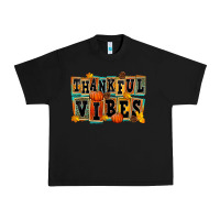 Black thankful vibes Urban Heavy Tee - FaDigitalArtStudio