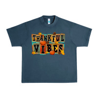 Midnight Navy thankful vibes Urban Heavy Tee - FaDigitalArtStudio