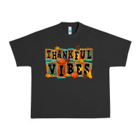 Pigment Black thankful vibes Urban Heavy Tee - FaDigitalArtStudio