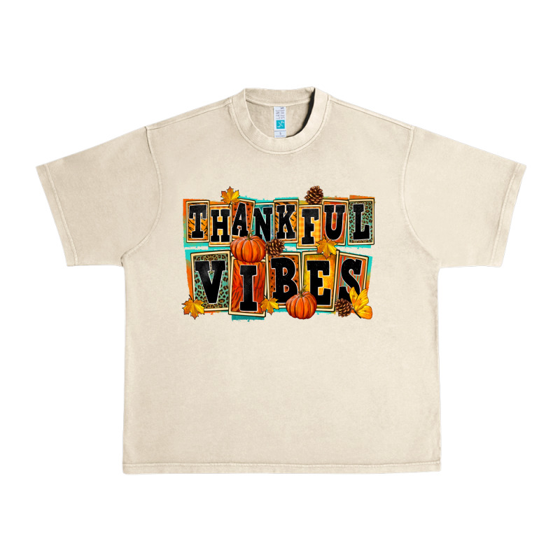 Thankful Vibes Urban Heavy Tee by FaDigitalArtStudio | Teevron