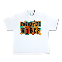 White thankful vibes Urban Heavy Tee - FaDigitalArtStudio