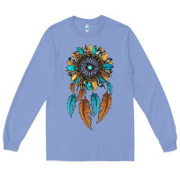 Colony Blue dreamer catcher sunflower Long Sleeve Tee - JahusDesignShop