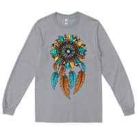 Heather Grey dreamer catcher sunflower Long Sleeve Tee - JahusDesignShop