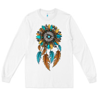 White dreamer catcher sunflower Long Sleeve Tee - JahusDesignShop