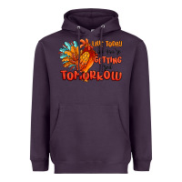 Plum live today like you're getting fried tomorrow Heavyweight Hoodie - MaliasSmallBusiness