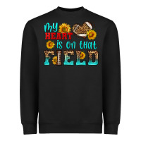 My Heart Is On That Field American Football Heavyweight Sweatshirt | Teevron
