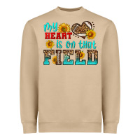 Mushroom my heart is on that field american football Heavyweight Sweatshirt - HRA Design Shop