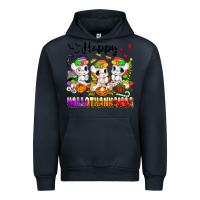 Navy happy hallothanksmas unicorns Urban Hoodie - texasbilliewilder