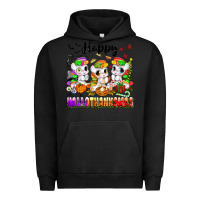Pigment Black happy hallothanksmas unicorns Urban Hoodie - texasbilliewilder