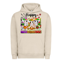 Pigment French Oak happy hallothanksmas unicorns Urban Hoodie - texasbilliewilder