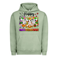 Pigment Oil Green happy hallothanksmas unicorns Urban Hoodie - texasbilliewilder