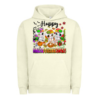 Pigment Pistachio happy hallothanksmas unicorns Urban Hoodie - texasbilliewilder
