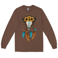 Chestnut dreamer catcher bull skull Long Sleeve Tee - JahusDesignShop
