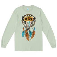 Matcha dreamer catcher bull skull Long Sleeve Tee - JahusDesignShop