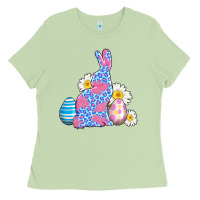 Matcha easter bunny wıth easter eggs Ladies Tee - AdoDesignShop