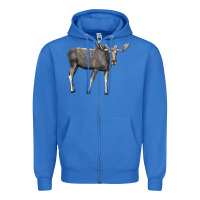 True Royal Moose Buck Deer Zipper Hoodie - LillyAllenDesigns