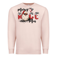 Pale Pink merry race mas Premium Sweatshirt - MaliasSmallBusiness