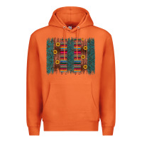 Carrot sunflower serape brush stroke Premium Hoodie - Artiststas