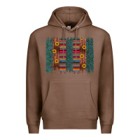 Chestnut sunflower serape brush stroke Premium Hoodie - Artiststas