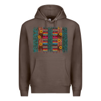 Coffee sunflower serape brush stroke Premium Hoodie - Artiststas