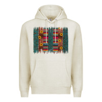 Oatmeal Heather sunflower serape brush stroke Premium Hoodie - Artiststas