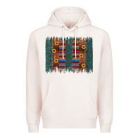 Pale Pink sunflower serape brush stroke Premium Hoodie - Artiststas