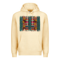 Pina Colada sunflower serape brush stroke Premium Hoodie - Artiststas