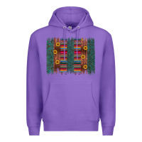 Purple sunflower serape brush stroke Premium Hoodie - Artiststas