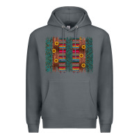 Rock sunflower serape brush stroke Premium Hoodie - Artiststas