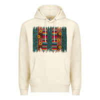 Sandshell sunflower serape brush stroke Premium Hoodie - Artiststas