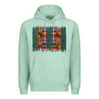 Seafoam sunflower serape brush stroke Premium Hoodie - Artiststas