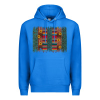 True Royal sunflower serape brush stroke Premium Hoodie - Artiststas