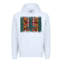 White sunflower serape brush stroke Premium Hoodie - Artiststas