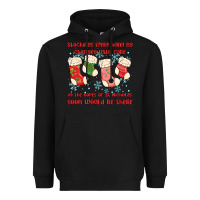 Black stockings were hung by chimney Heavyweight Hoodie - MaliasSmallBusiness