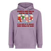 Lavender stockings were hung by chimney Heavyweight Hoodie - MaliasSmallBusiness