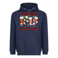 Navy stockings were hung by chimney Heavyweight Hoodie - MaliasSmallBusiness