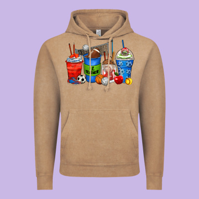 P.e. Teacher Coffee Cups Vintage Hoodie Designed By Zillion Design Studio