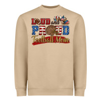 Loud And Proud Football Mom Heavyweight Sweatshirt | Teevron