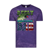 Cloud Purple reely awesome dad Vintage Tee - HRA Design Shop