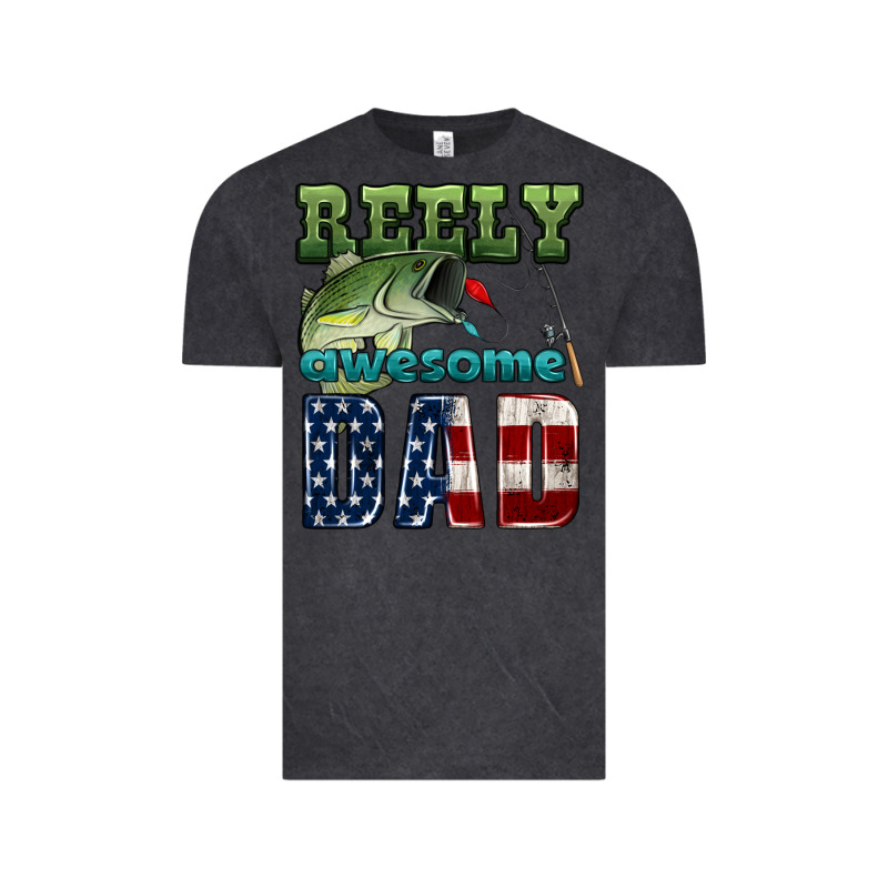 Reely Awesome Dad Vintage Tee by HRA Design Shop | Teevron