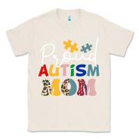 Natural Proud Autism Mom Leopard Pattern Design Autism Awa Classic Tee - CowhideDigitalArt